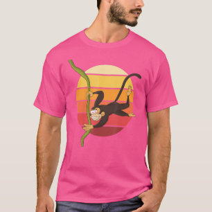 Camiseta Mono animal retro chimpancé