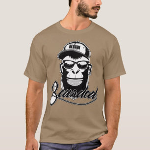 Camiseta Mono Ape con barba natural 1