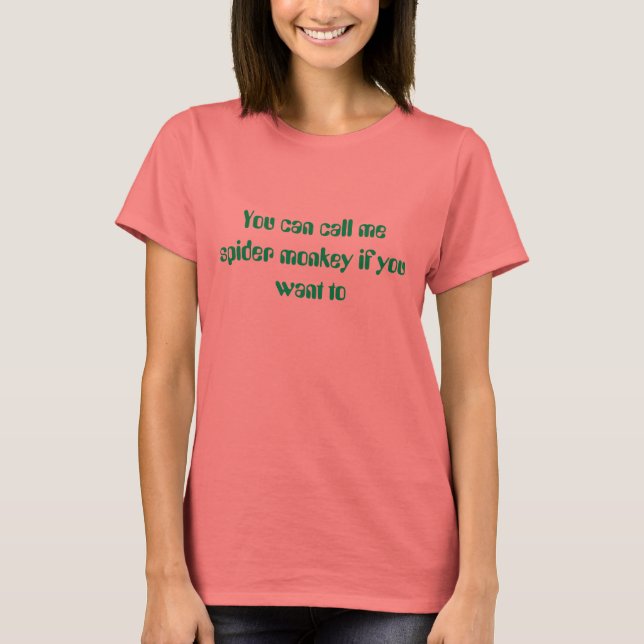 Camiseta mono araña (Anverso)