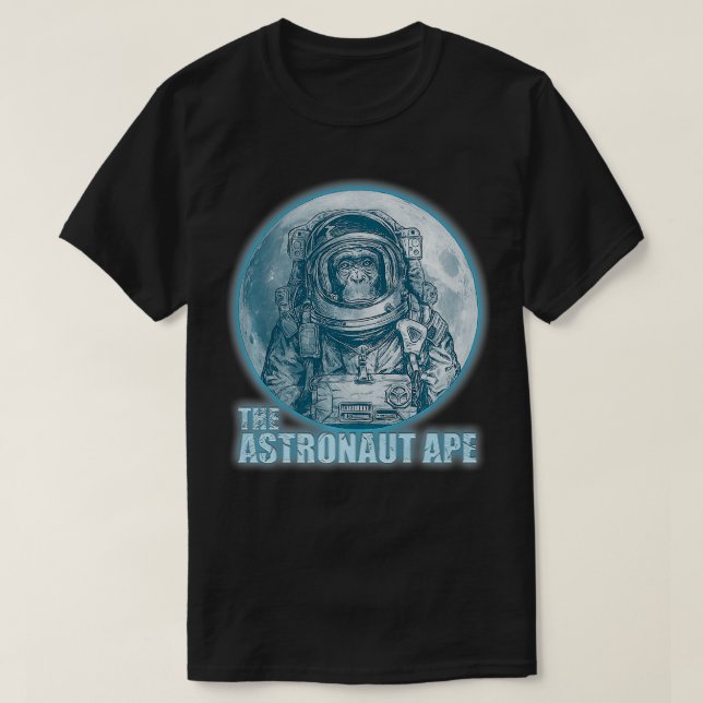 Camiseta Mono astronauta El espacio astronauta Ape Chimpanz (Diseño del anverso)