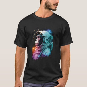 Camiseta Mono astronauta vintage chimpancé cosmonauta Guay 