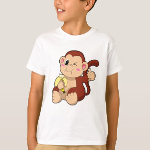 Camiseta Mono bebé con banana