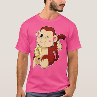 Camiseta Mono bebé con banana