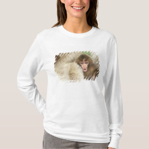 Camiseta Mono Bebé de la nieve, Jigokudani, Nagano, Japón