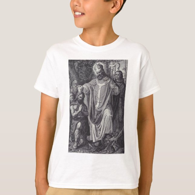 Camiseta Mono benedictino inglés de Saint Boniface (Anverso)