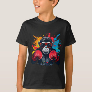 Camiseta Mono boxeador con guantes de boxeo kickboxing dive