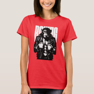 Camiseta Mono Boxeador Mono Rebelde con Chaqueta de Boxeo d