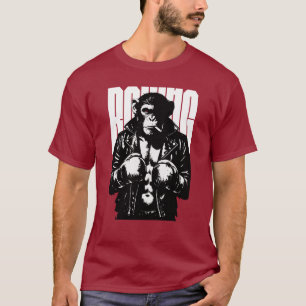 Camiseta Mono Boxeador Mono Rebelde con Chaqueta de Boxeo d