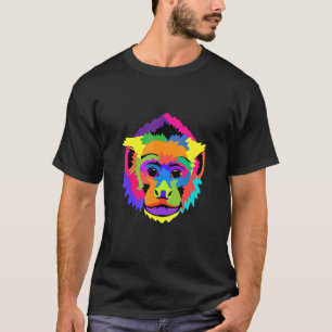 Camiseta Mono capuchino pop