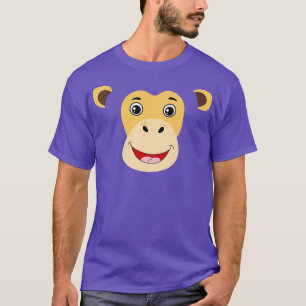 Camiseta Mono Cara disfraz suave animal fácil Halloween Gif