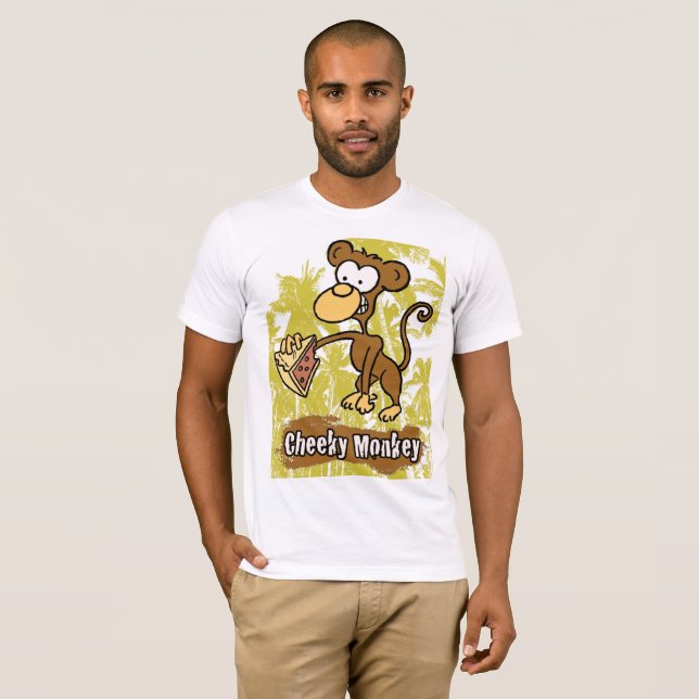 Camiseta Mono Cheeky en la jungla (Anverso completo)
