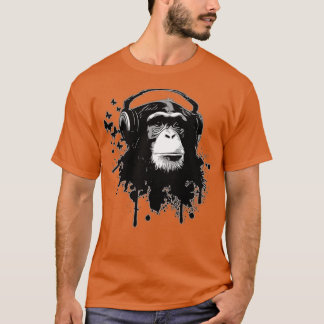 Camiseta Mono Chimp Business Chimpancee Ape Mariposa Tinta