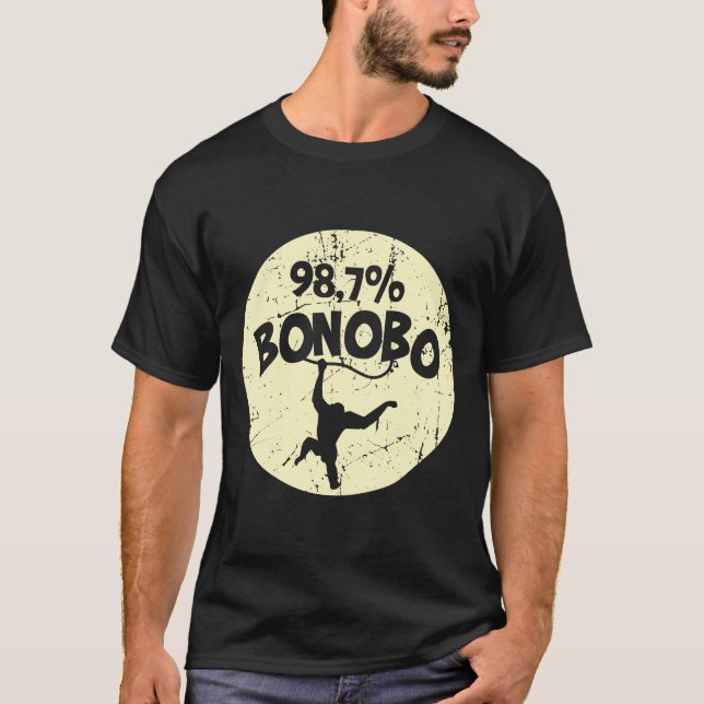 Camiseta Mono Chimpanzee Bonobo DNA (Anverso)