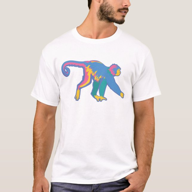 Camiseta Mono colorido (Anverso)