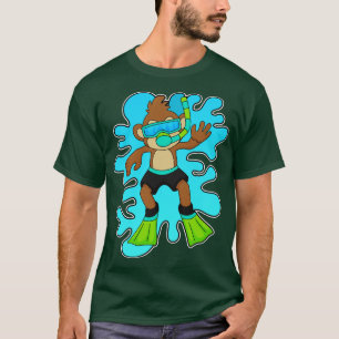 Camiseta Mono como buceador con Snorkel