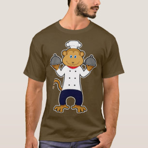 Camiseta Mono como Cocinero con placas de servicio