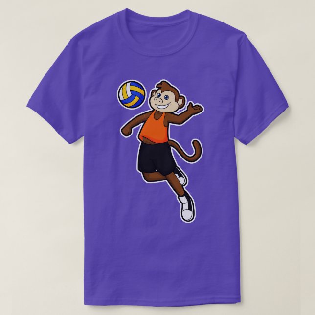 Camiseta Mono como jugador de voleibol con voleibol (Diseño del anverso)