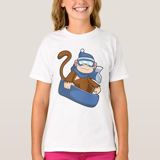 Camiseta Mono como snowboard con Sonowboard.PNG (Anverso)