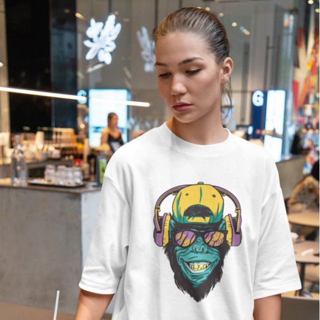 Camiseta Mono Con Auriculares (Subido por el creador)