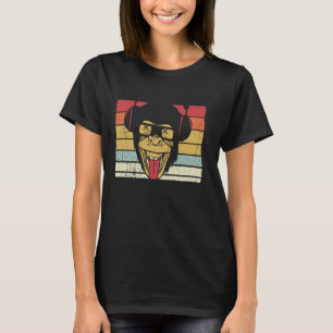 Camiseta Mono con auriculares DJ y gafas de sol mono vi