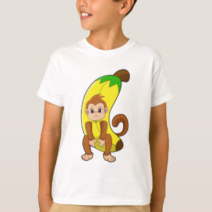 Camiseta Mono con banana