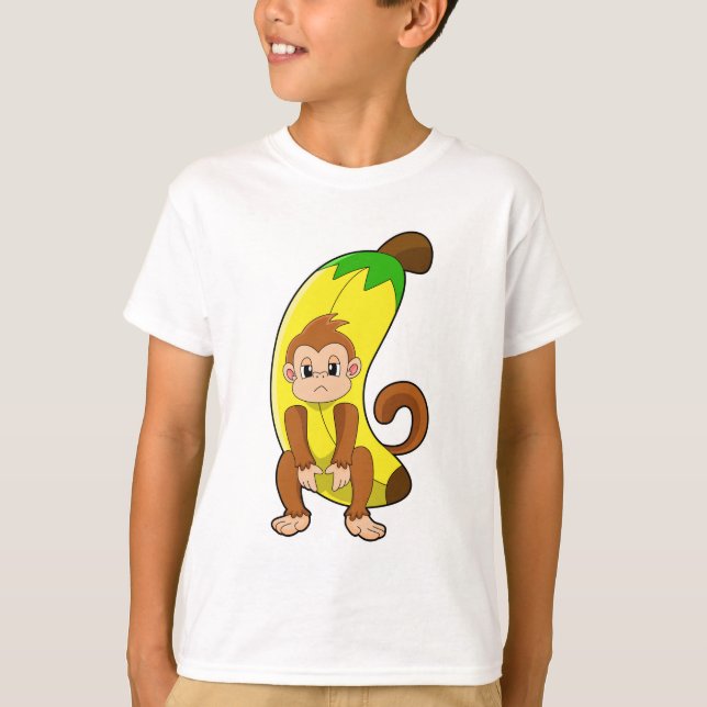 Camiseta Mono con banana (Anverso)