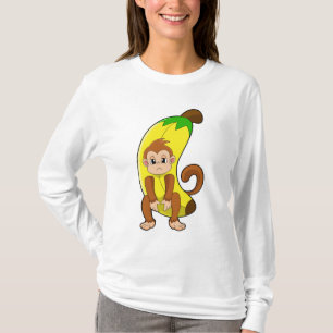 Camiseta Mono con banana