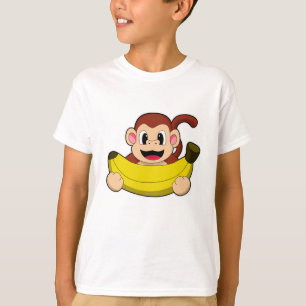 Camiseta Mono con banana