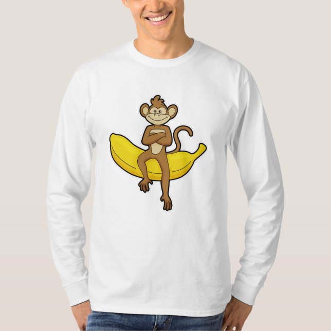 Camiseta Mono con banana (Anverso)