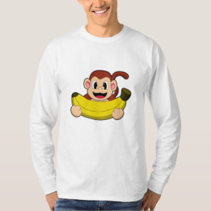 Camiseta Mono con banana