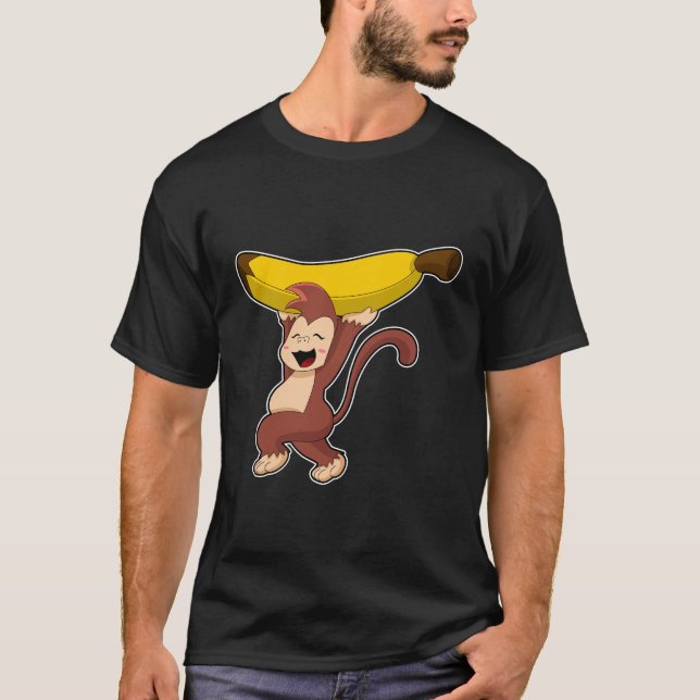 Camiseta Mono con banana (Anverso)