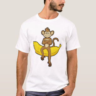 Camiseta Mono con banana