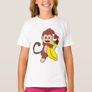Camiseta Mono con banana