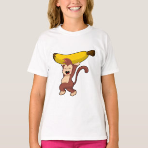 Camiseta Mono con banana