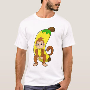 Camiseta Mono con banana