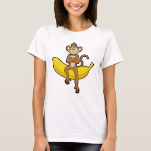 Camiseta Mono con banana