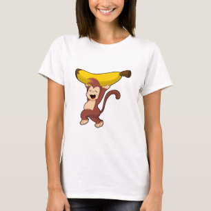 Camiseta Mono con banana