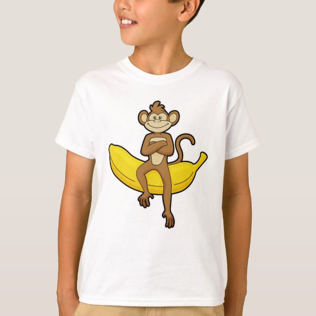 Camiseta Mono con banana (Anverso)