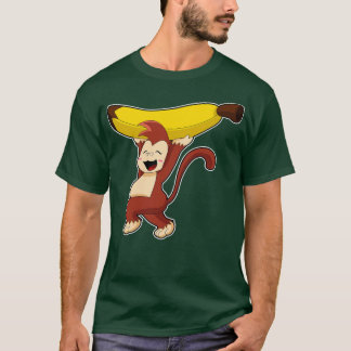 Camiseta Mono con banana 9
