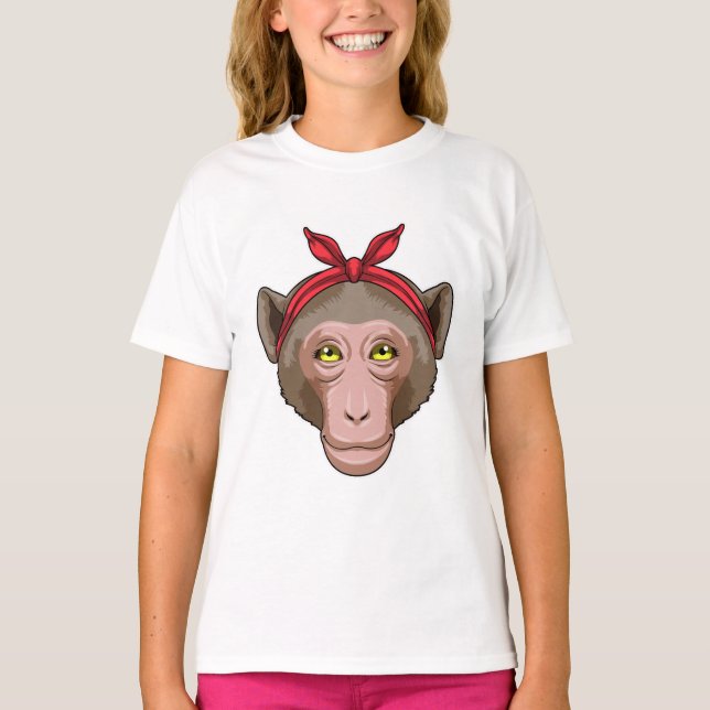 Camiseta Mono con Bandana (Anverso)