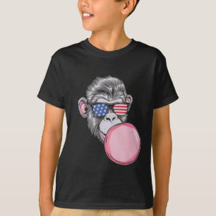 Camiseta Mono Con Bandera Estadounidense Sungles Regalo 4 D