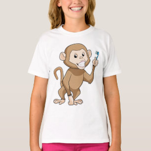 Camiseta Mono con cepillo de dientes