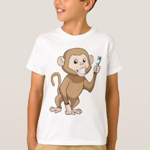 Camiseta Mono con cepillo de dientes