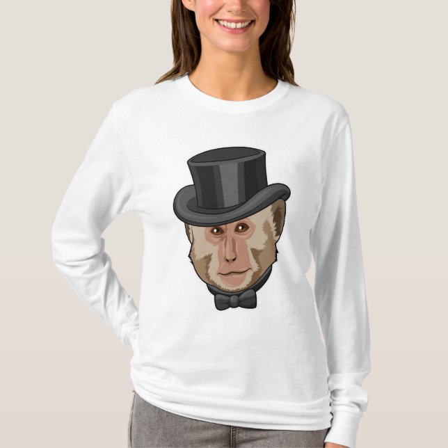 Camiseta Mono con cilindro (Anverso)