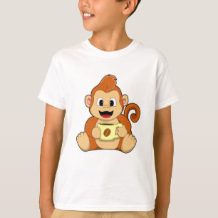 Camiseta Mono con copa de café