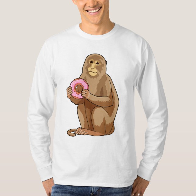 Camiseta Mono con donut (Anverso)