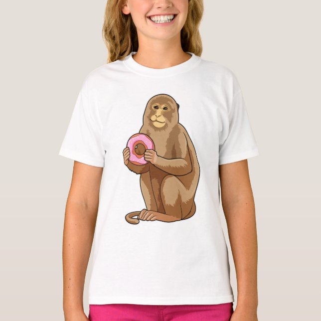 Camiseta Mono con donut (Anverso)