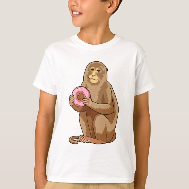 Camiseta Mono con donut (Anverso)