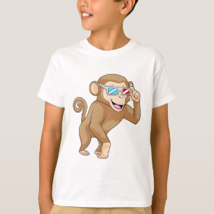 Camiseta Mono con gafas