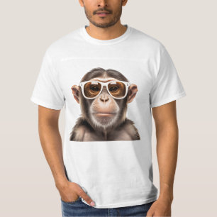 Camiseta mono con gafas de sol